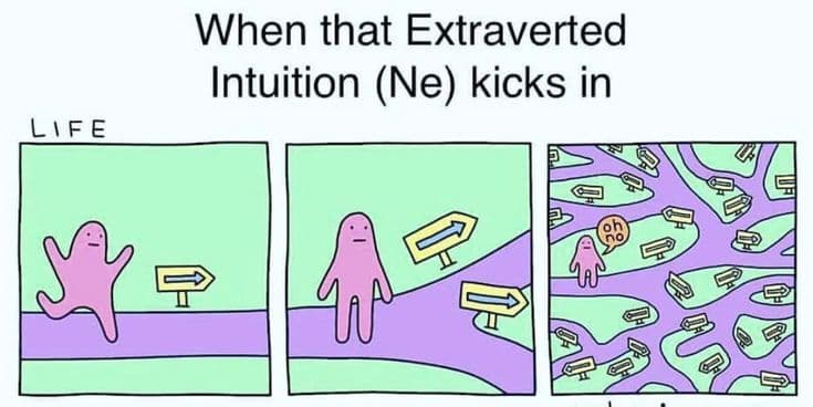 Ne the Curiosity (Extroverted Intuition) | Typo Lens | TypoLens